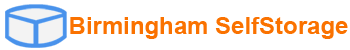 BSS Birmingham Self Storage Blue icon Orange text