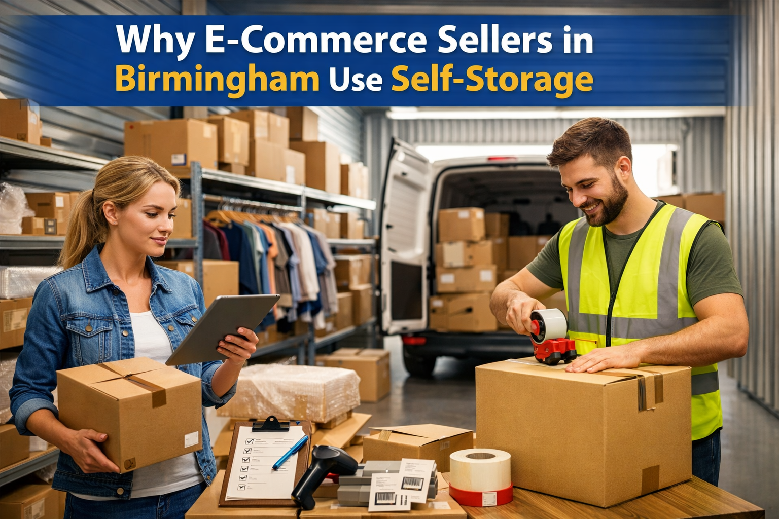 Why E-Commerce Sellers in Birmingham Use Self-Storage